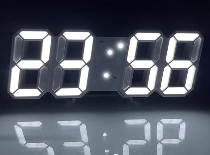 Luminova | Moderne digitale Wanduhr