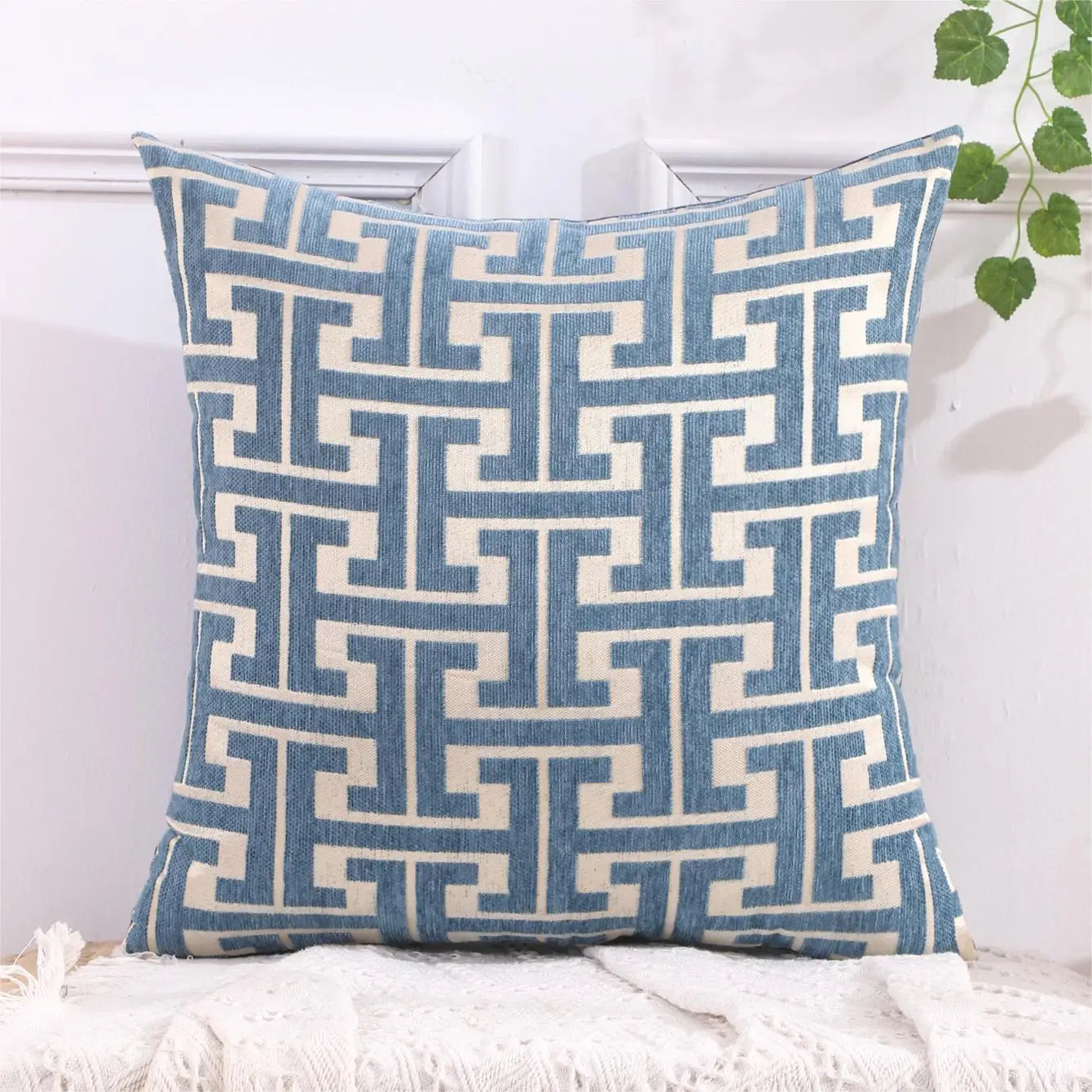 Cozy Strip Design Pillow Cover