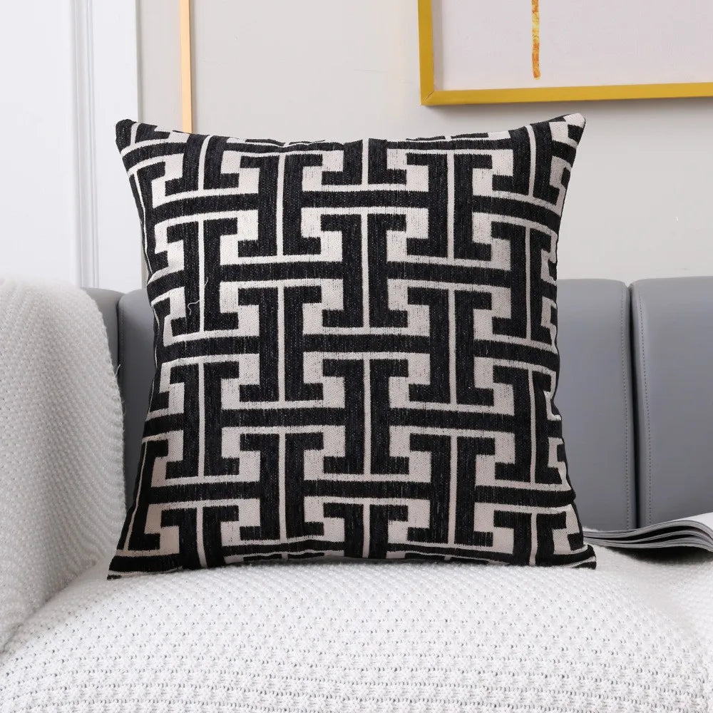 Cozy Strip Design Pillow Cover
