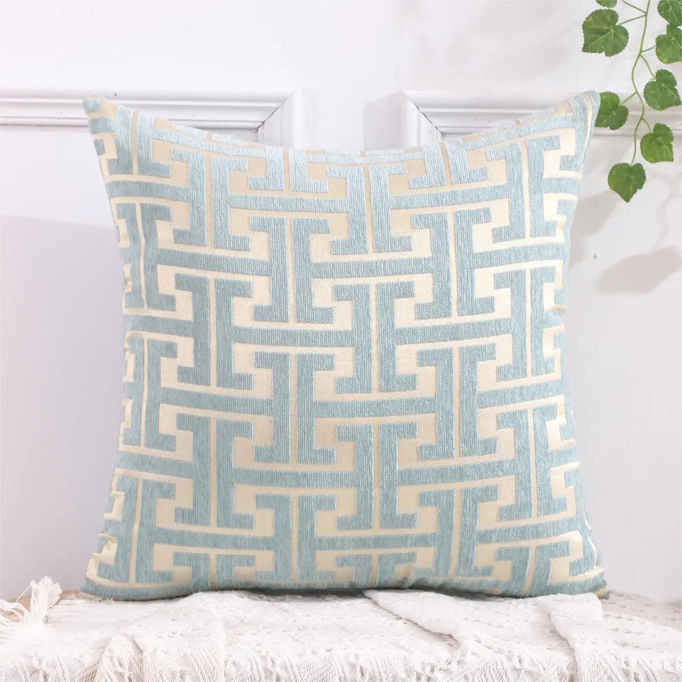 Cozy Strip Design Pillow Cover