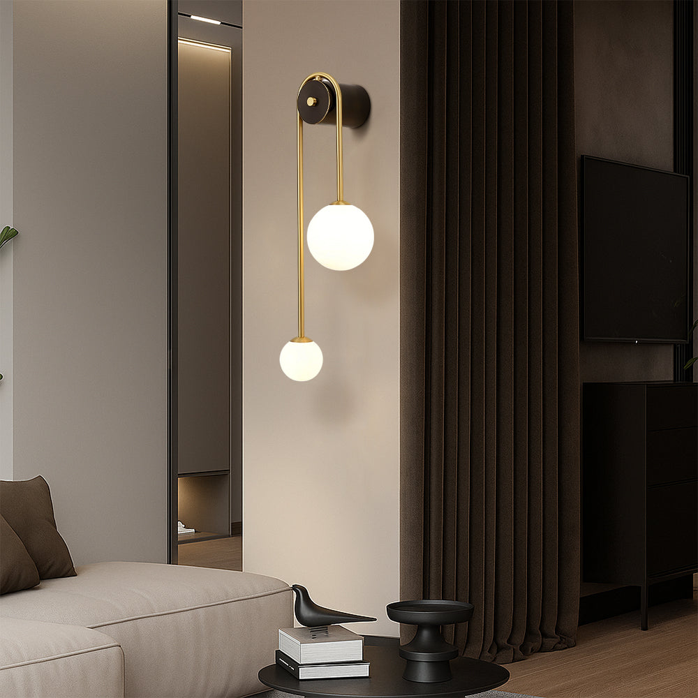 Lámpara de pared minimalista en forma de arco