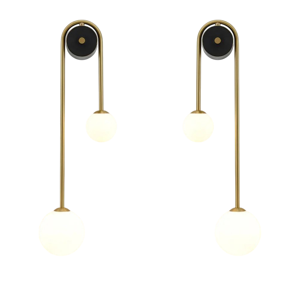 Lámpara de pared minimalista en forma de arco