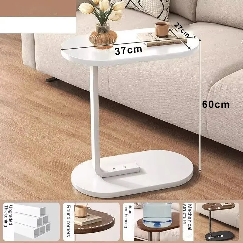 Mesa auxiliar moderna en forma de C