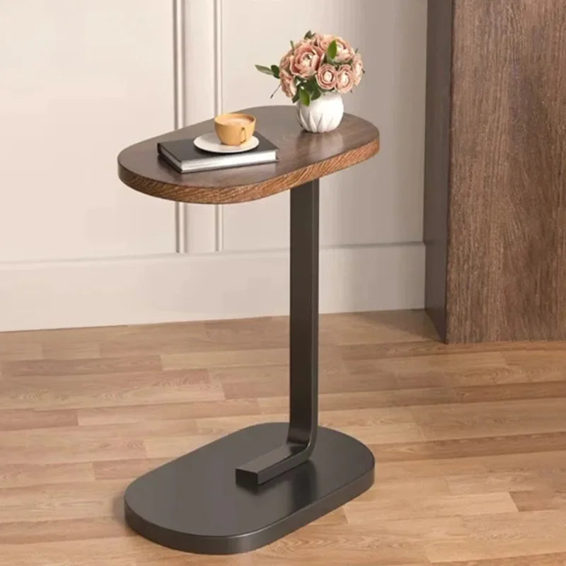 Mesa auxiliar moderna en forma de C