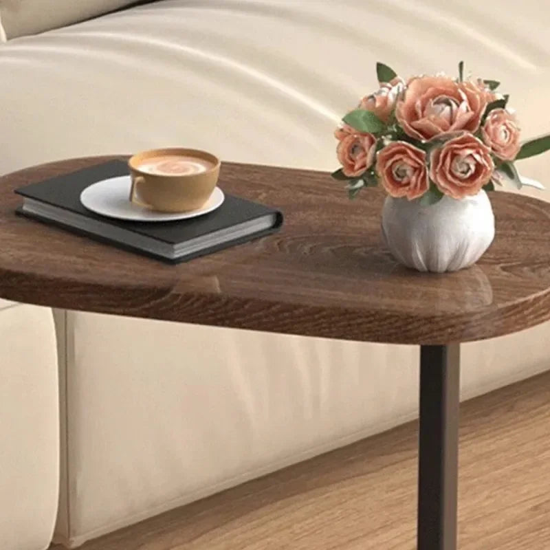 Mesa auxiliar moderna en forma de C