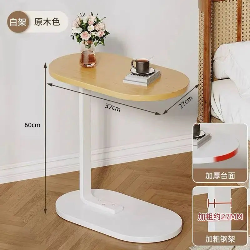 Mesa auxiliar moderna en forma de C