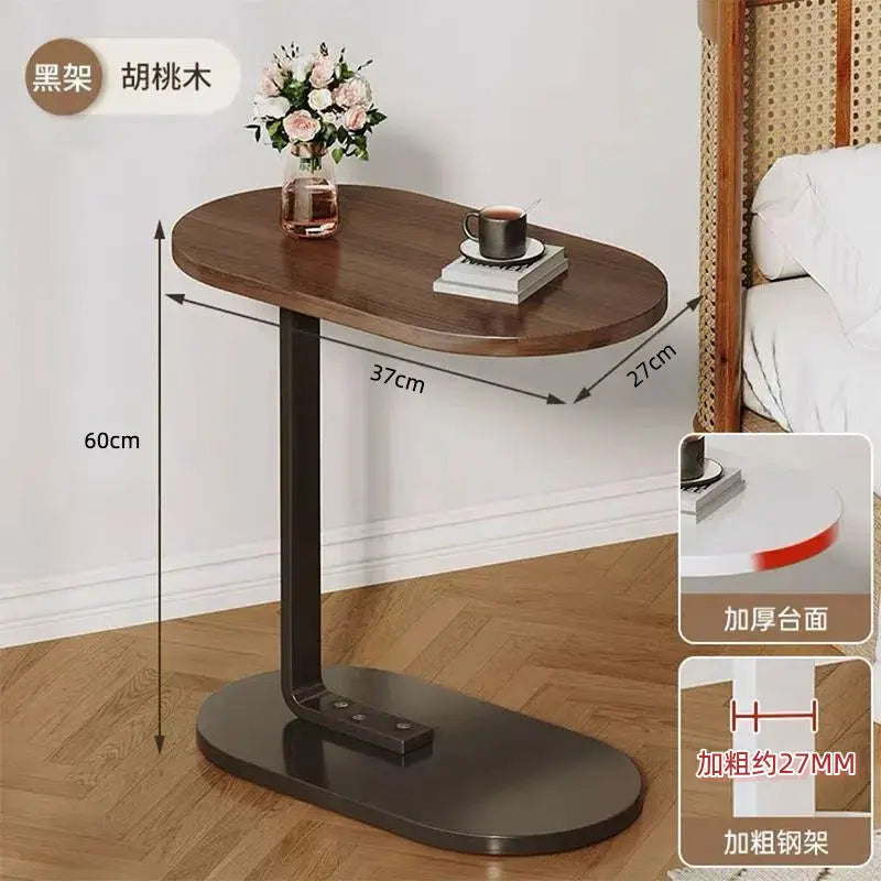 Mesa auxiliar moderna en forma de C