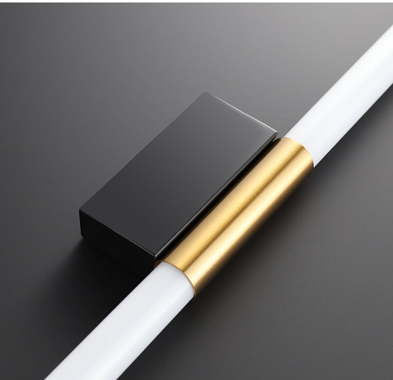 Aplique de pared moderno dorado