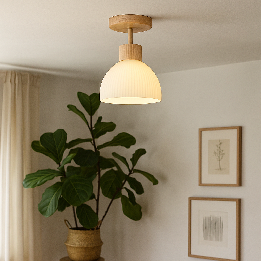 Modern Minimalist Flush Mount Ceiling Light Fixture