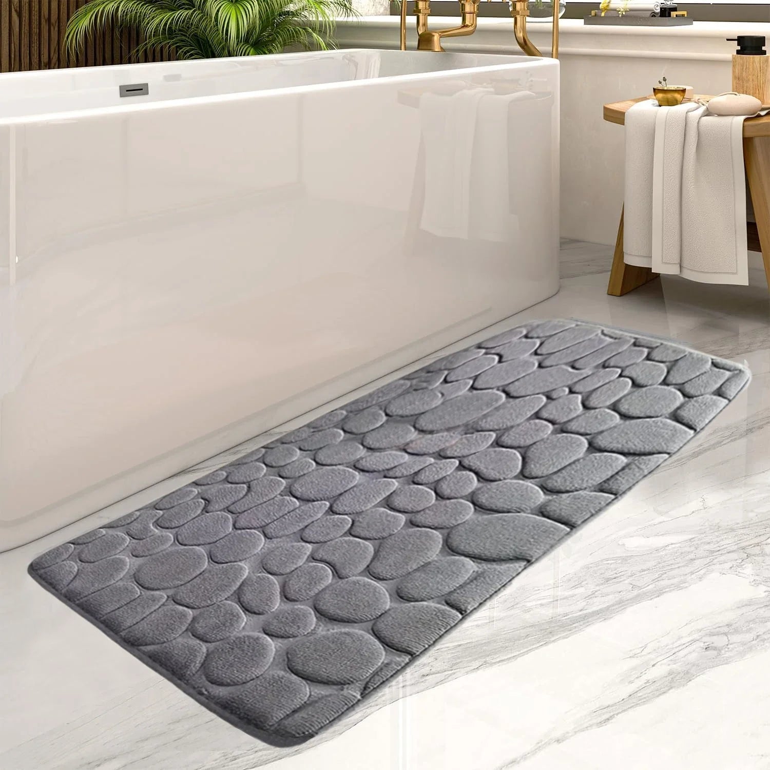 Alfombrilla de baño ultra absorbente antideslizante