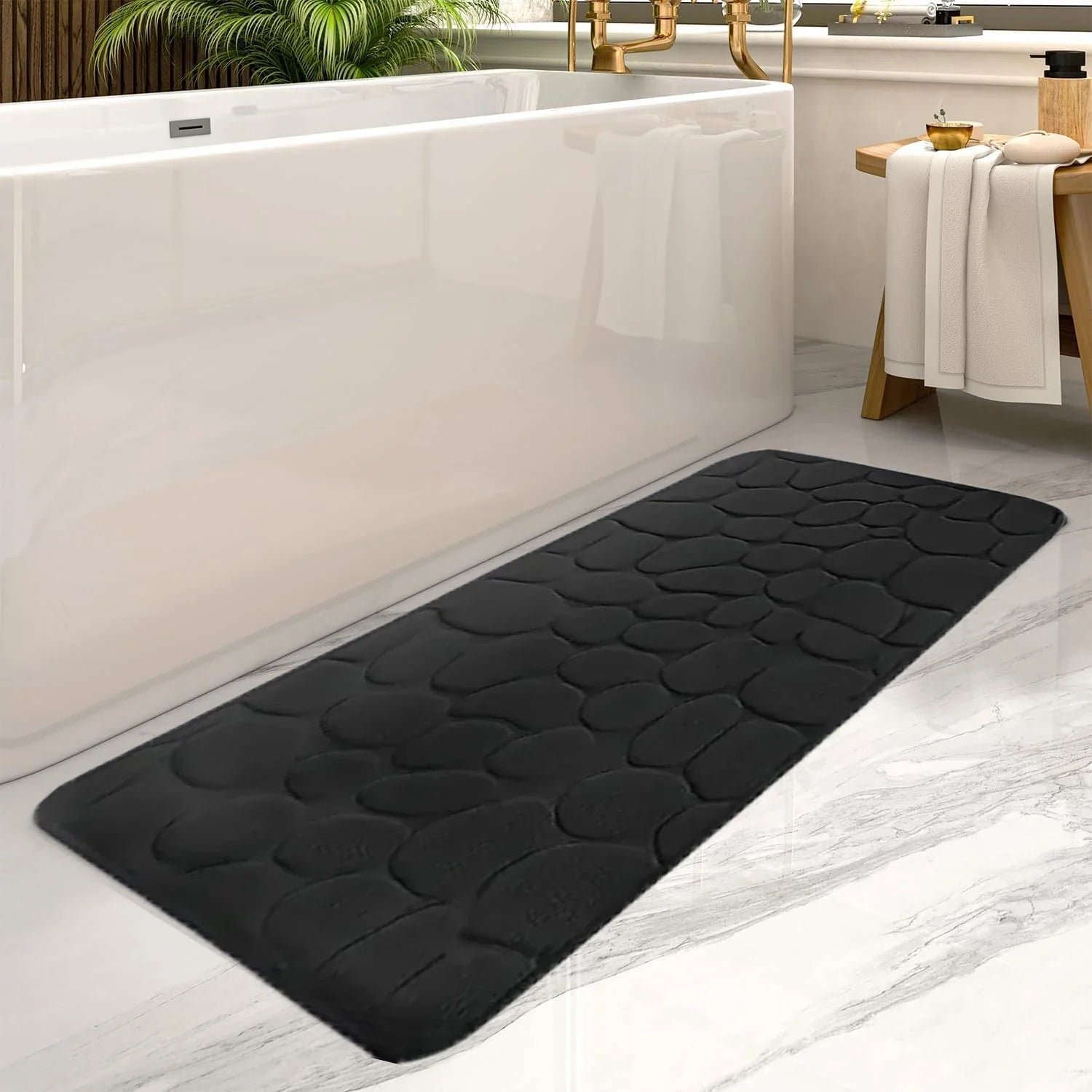 Alfombrilla de baño ultra absorbente antideslizante