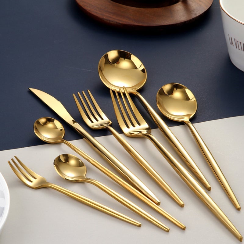 Juego de utensilios de cocina premium de acero inoxidable