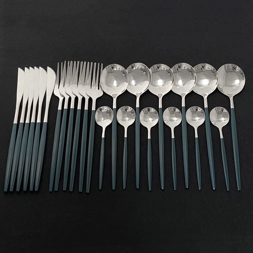 Juego de utensilios de cocina premium de acero inoxidable