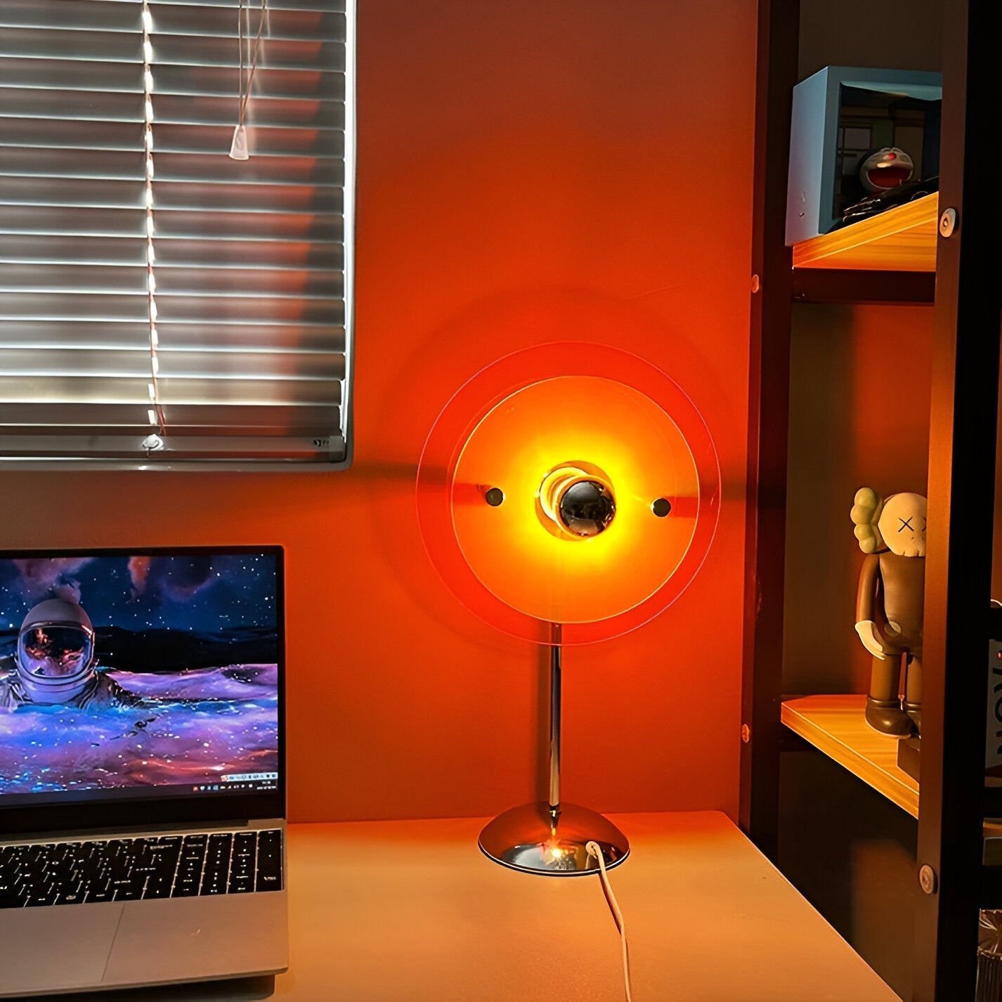 Lámpara de mesa LED Retro Disc