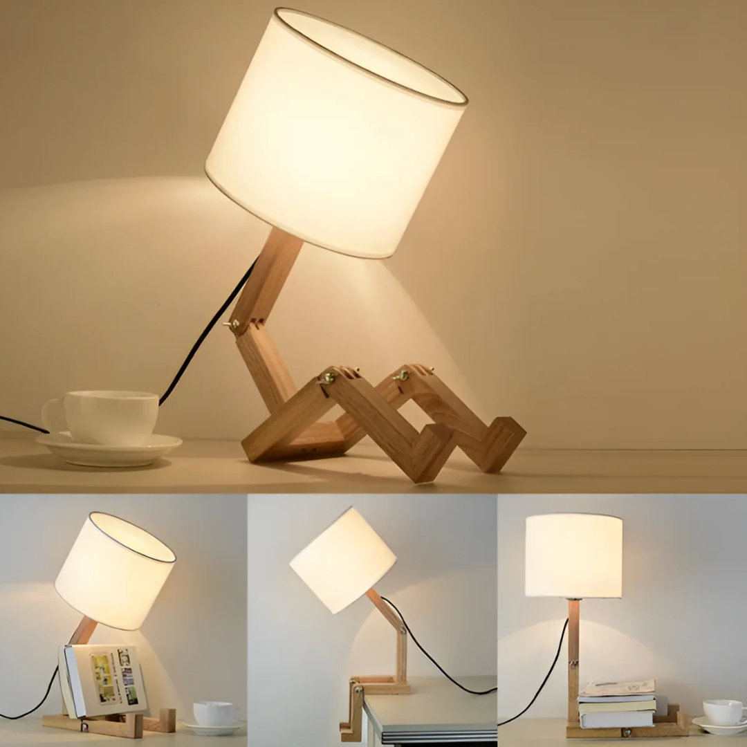 Rilnox | Lámpara de mesa de madera flexible