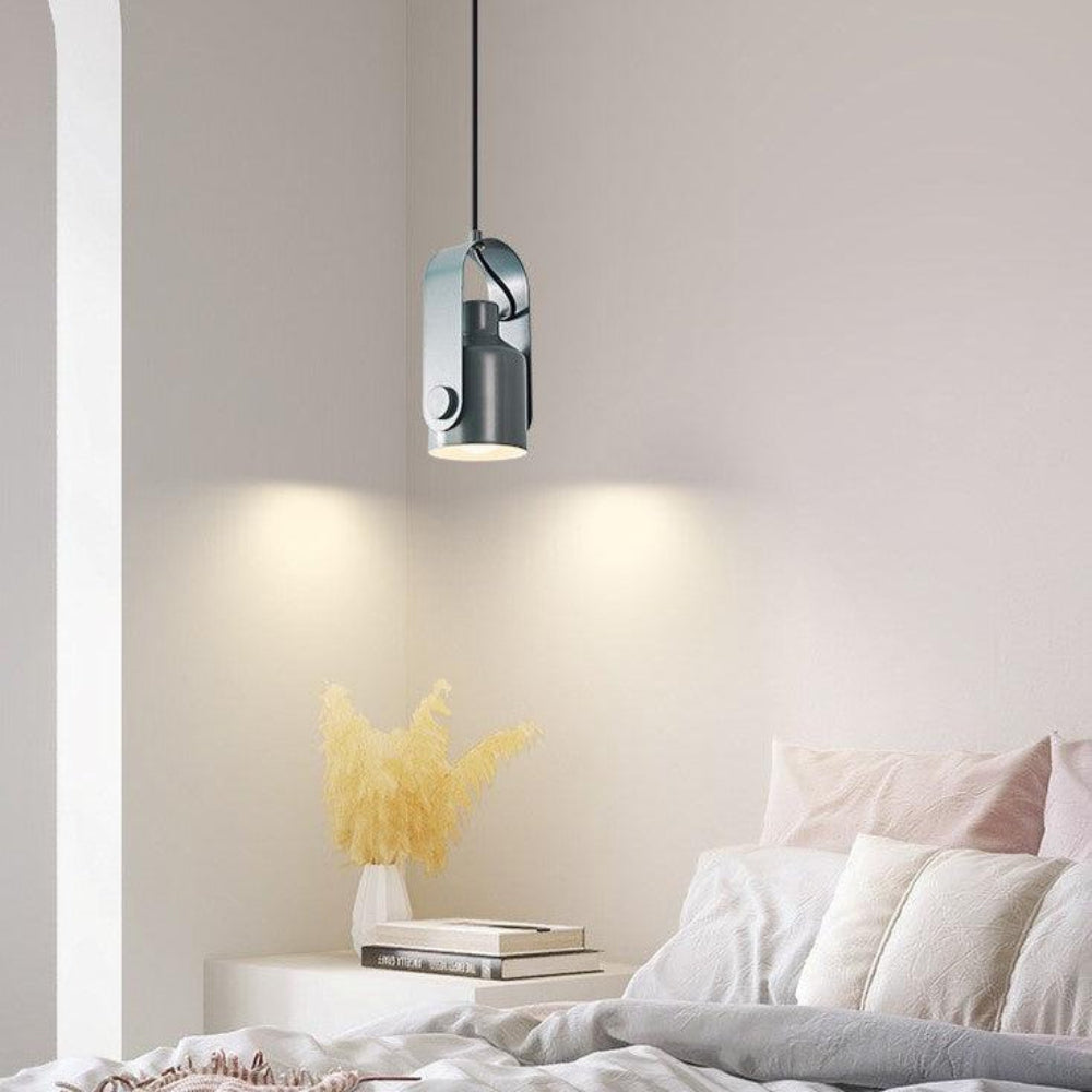 Wood & metal - Scandinavian hanging spotlight