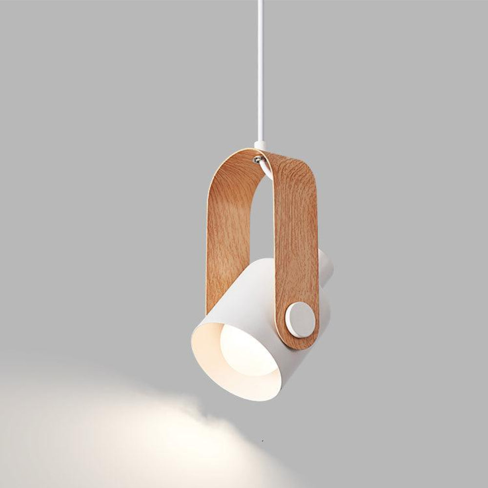 Wood & metal - Scandinavian hanging spotlight