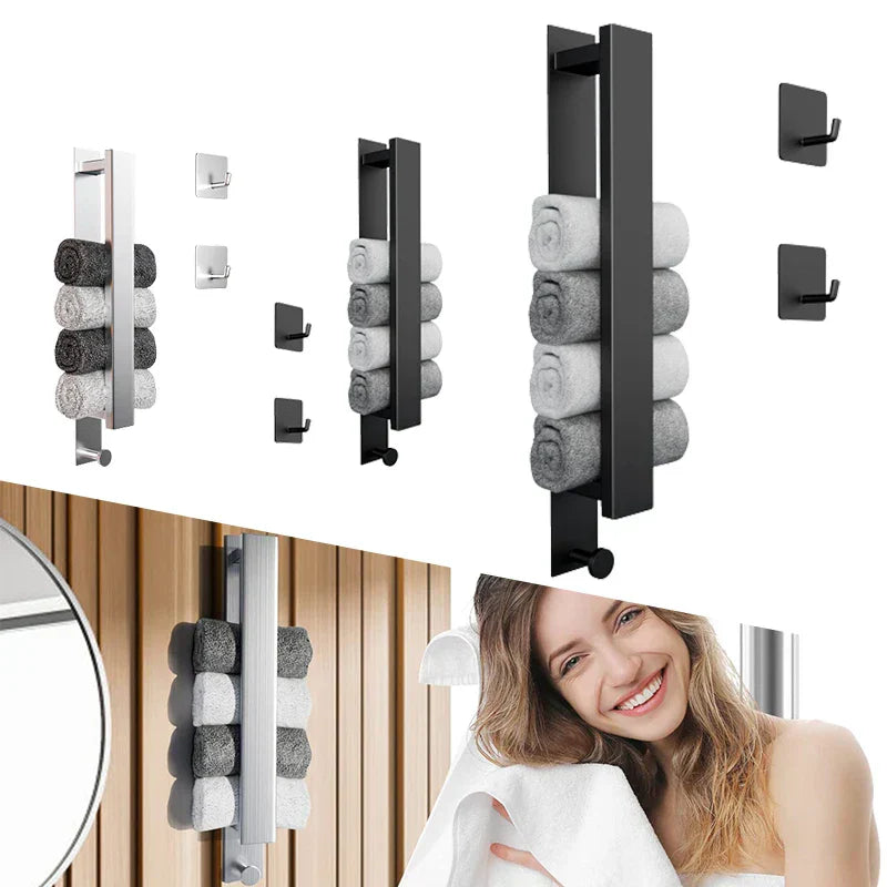Sleek Stainless Steel Towel Holder