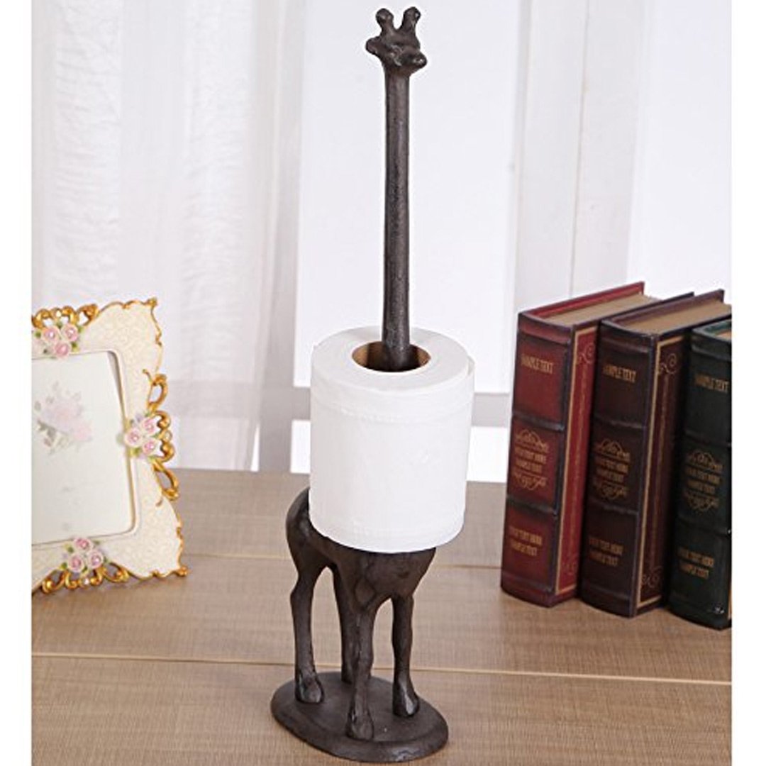 Solid Cast Iron Decorative Kitchen Roll Holder