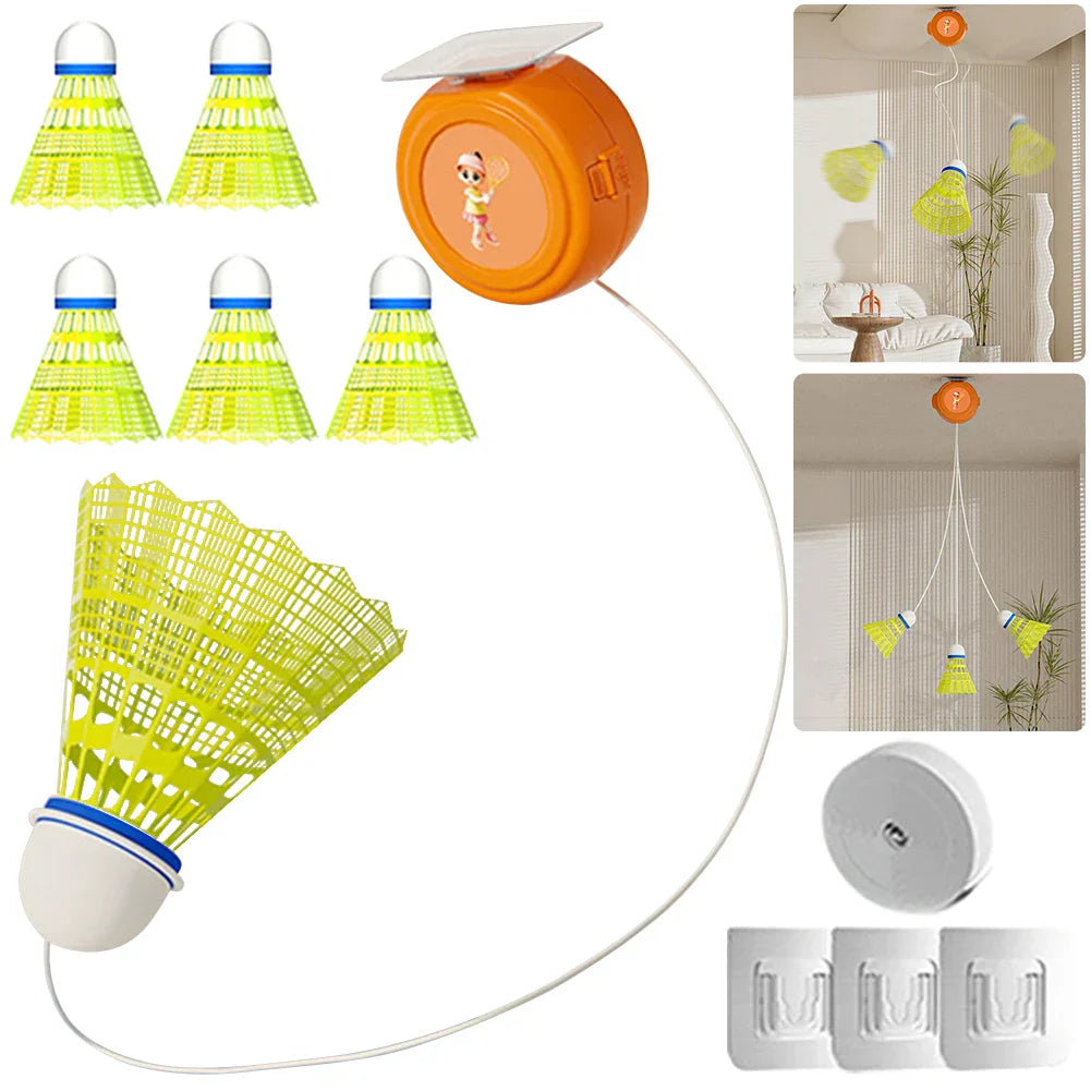 SpeedShuttle Badminton Training Set with Elastic Return Cord