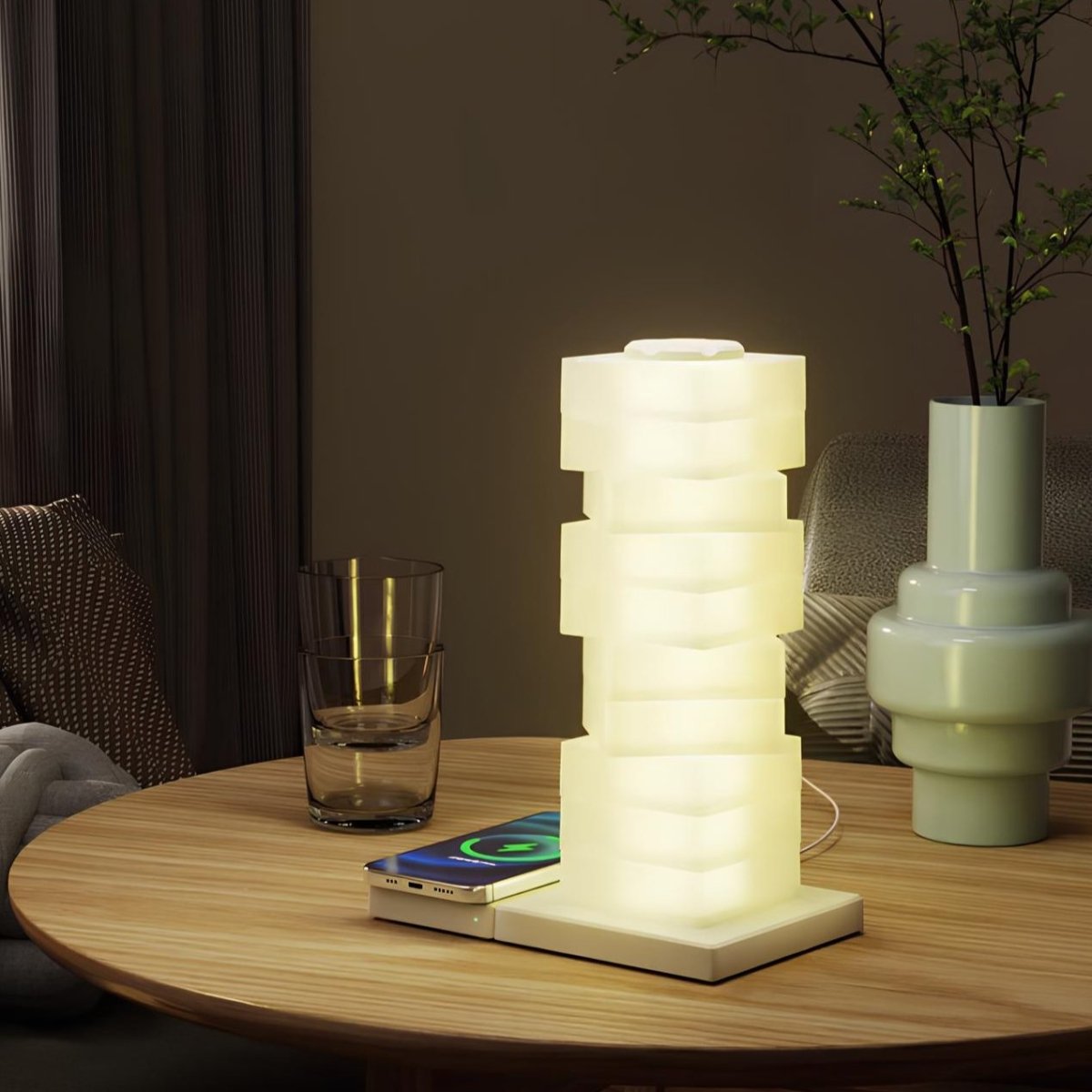 Struvela | Modern Table Lamp with Wireless Charger and Adjustable Lighting 1