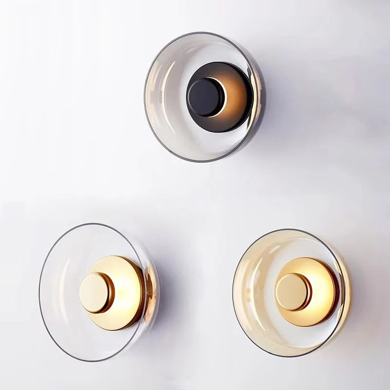 Svalora | Modern Glass Wall Sconce Light for Ambient Illumination 1