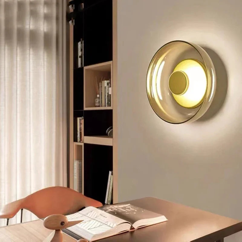 Svalora | Modern Glass Wall Sconce Light for Ambient Illumination 4
