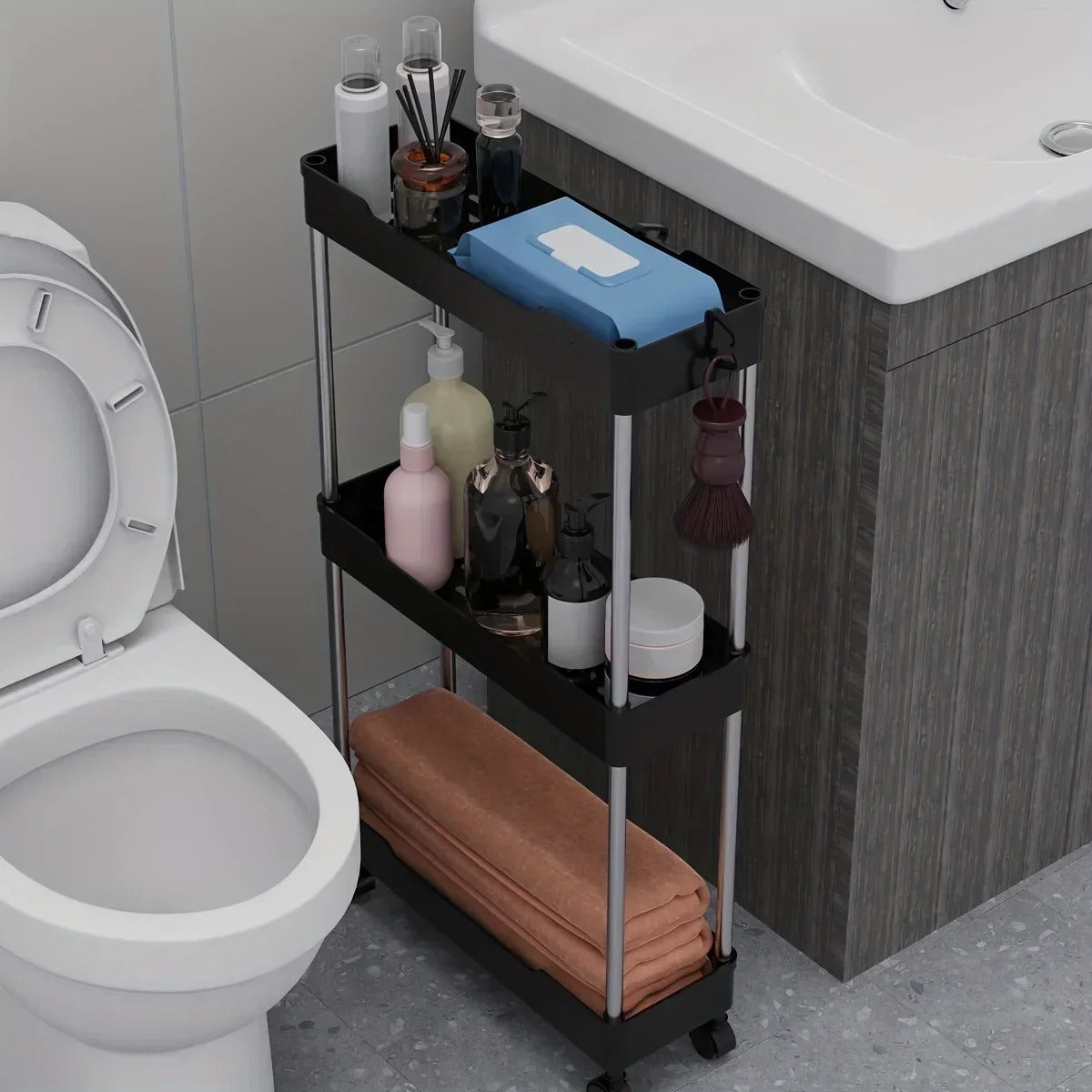 Slim design storage rack