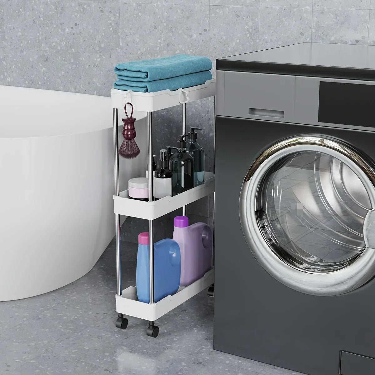 Slim design storage rack