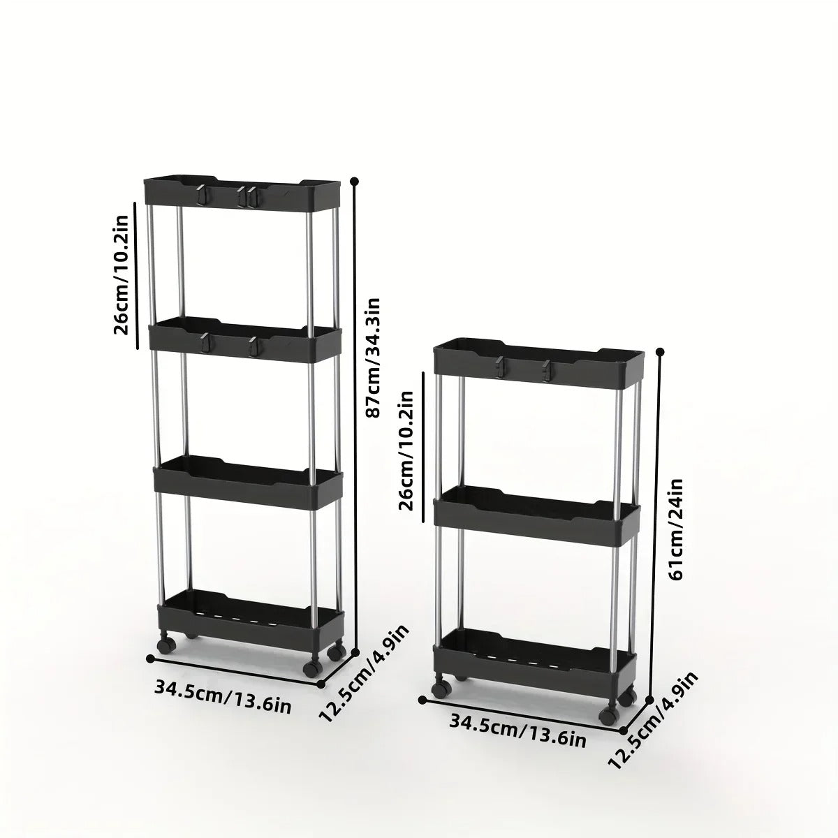 Slim design storage rack