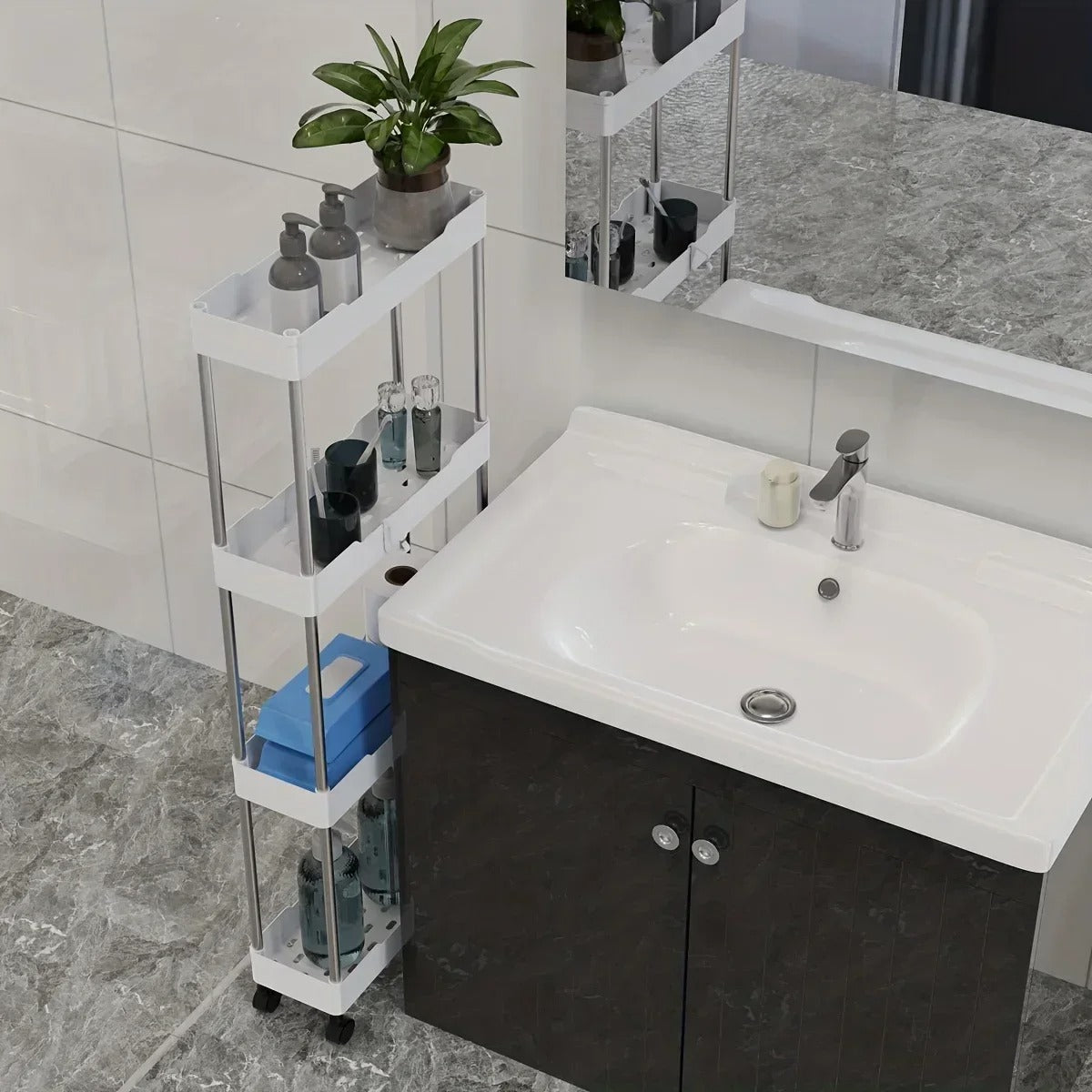 Slim design storage rack