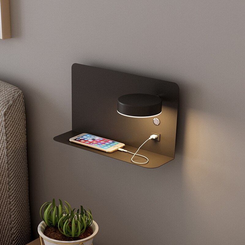 Syntara Glow | LED Wall Sconce with USB Charger 0
