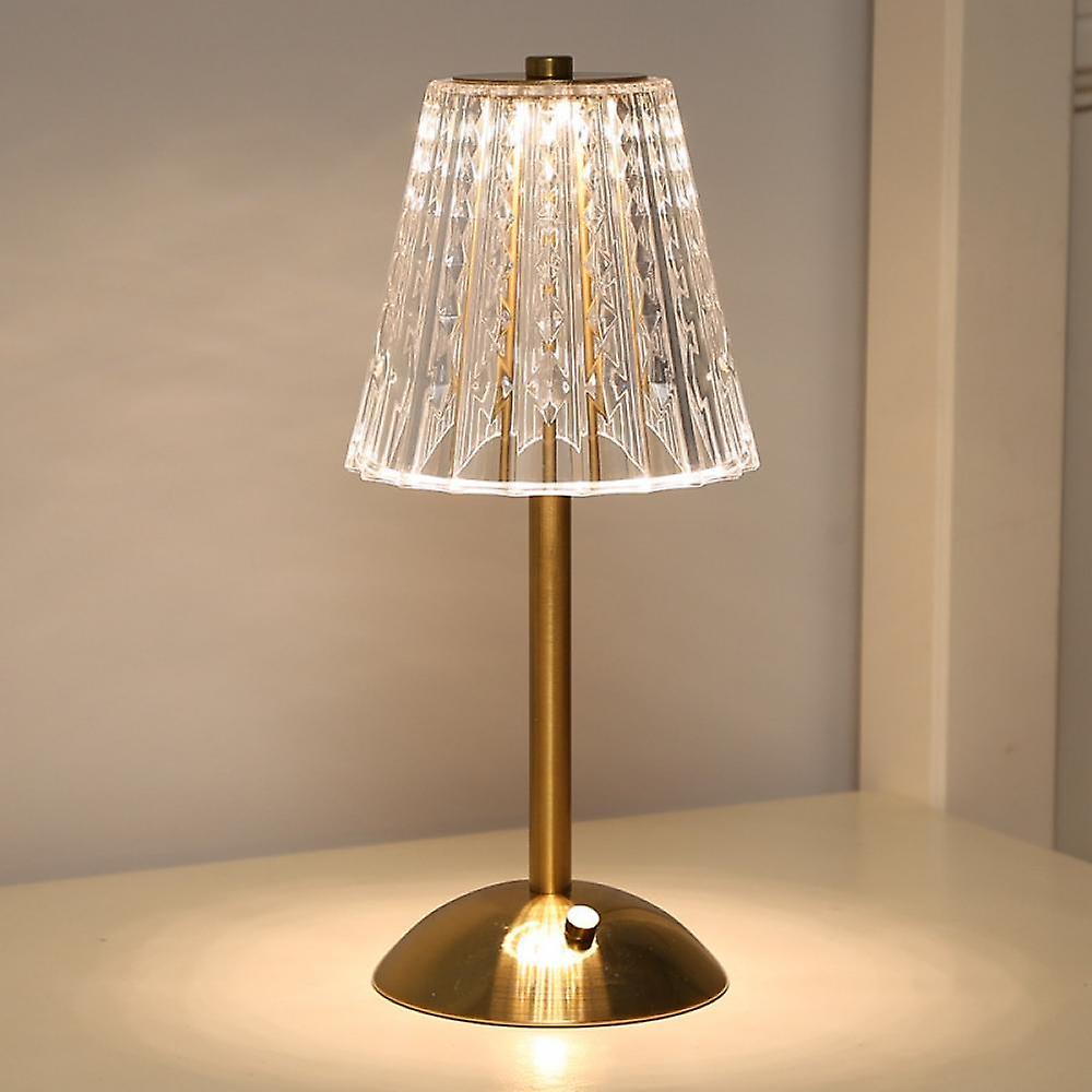 Touch-Activated Crystal Table Lamp for Bedroom and Living Room