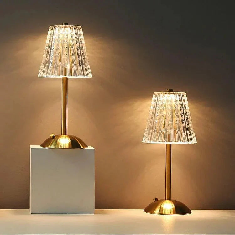 Touch-Activated Crystal Table Lamp for Bedroom and Living Room