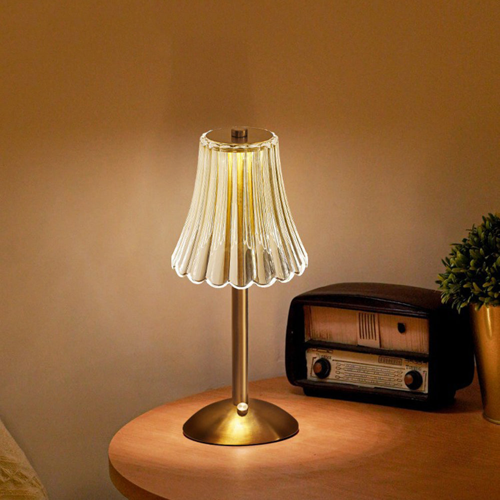 Touch-Activated Crystal Table Lamp for Bedroom and Living Room