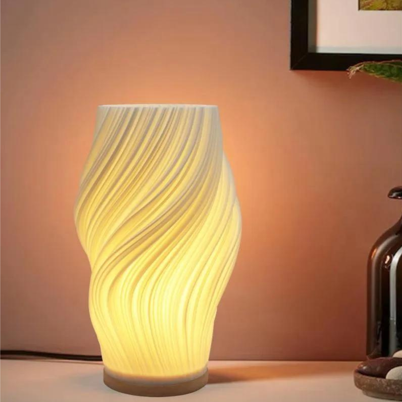 VeluGlow | Dimmable LED Lamp with Wavy Design 0