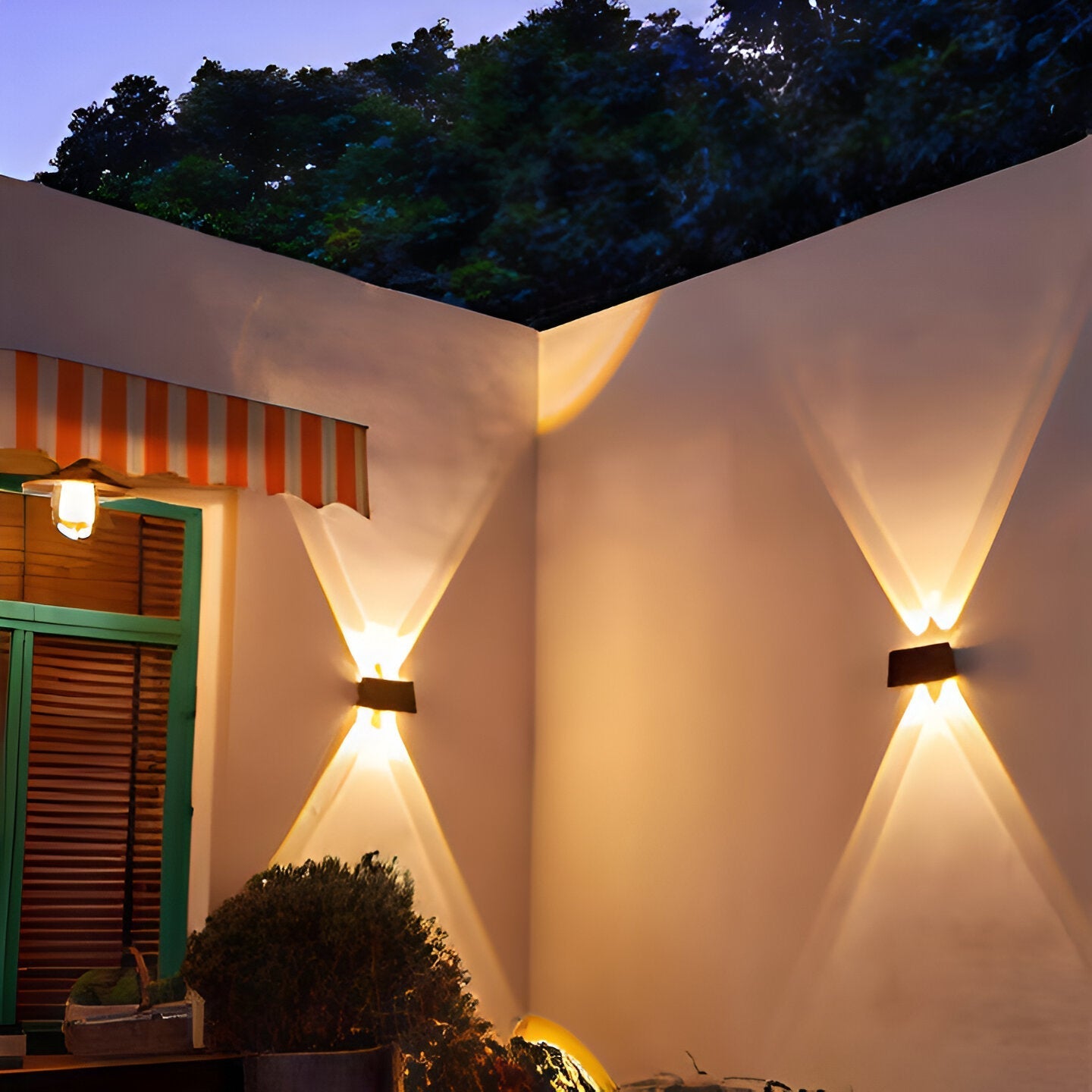 Waterproof Solar Outdoor Wall Light with Up & Down Lighting