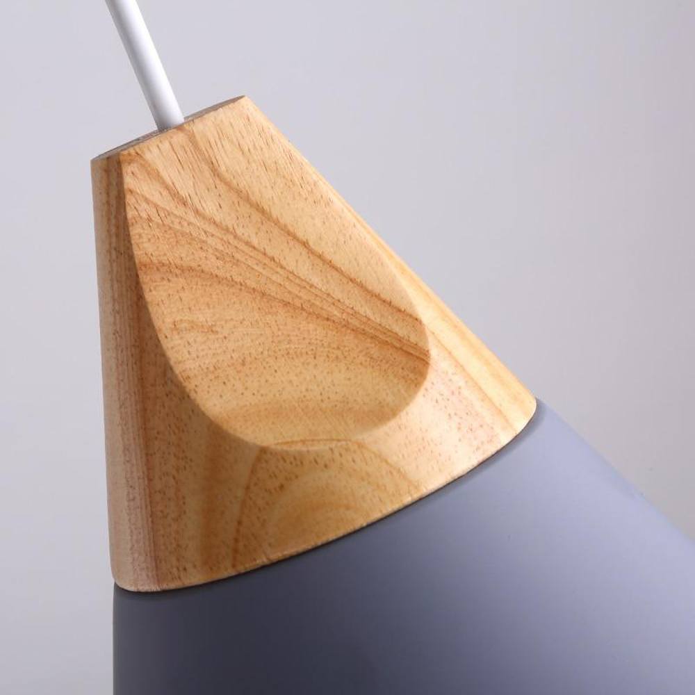 Adjustable Wooden Pendant Light