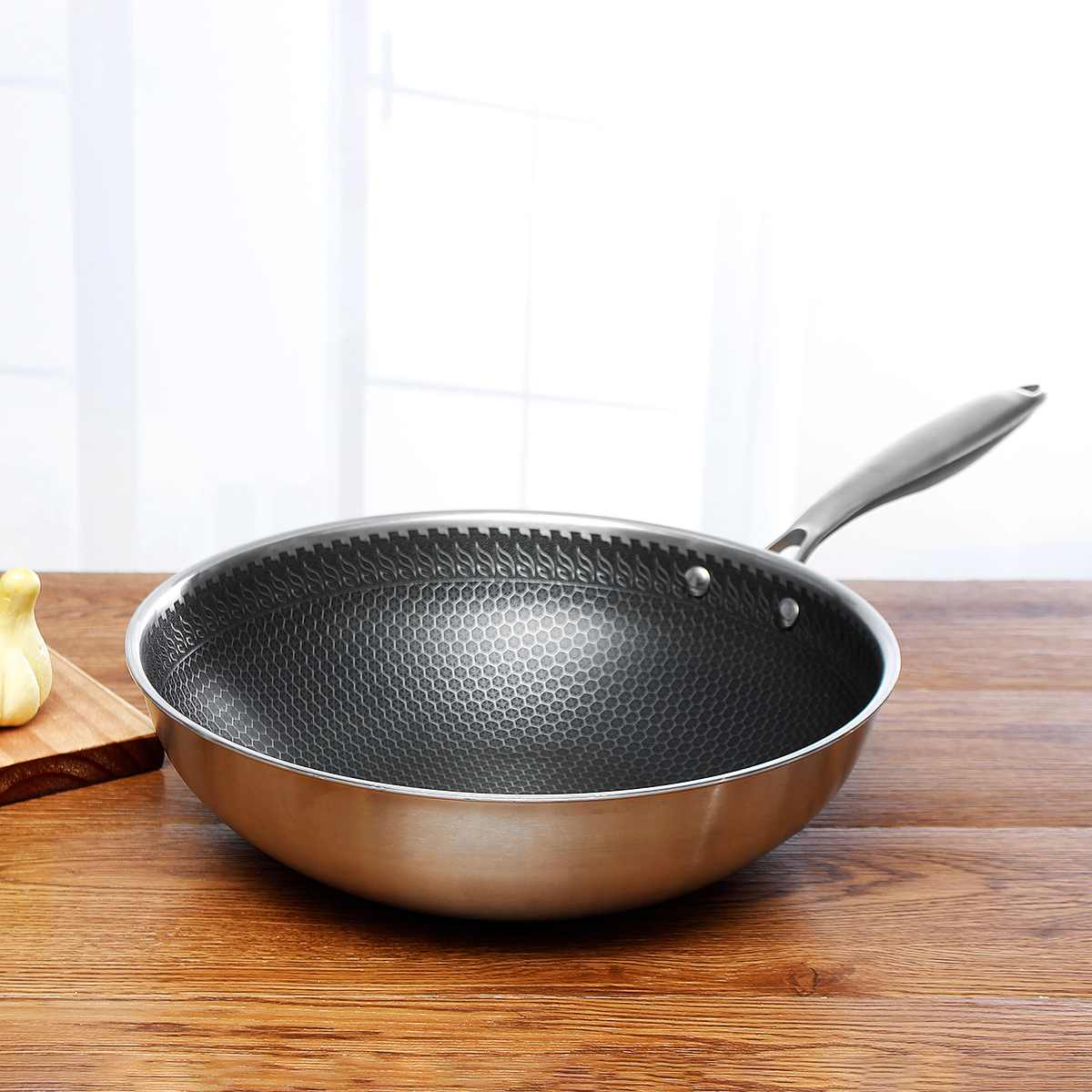 Advanced Stainless Steel Cooking Pan with Non-Stick Coating