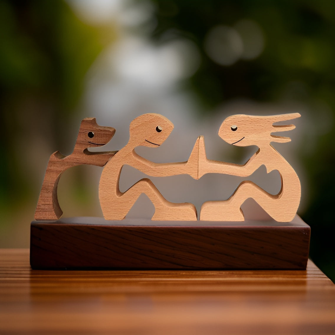 Aelixia | Handmade Wooden Dog Statue