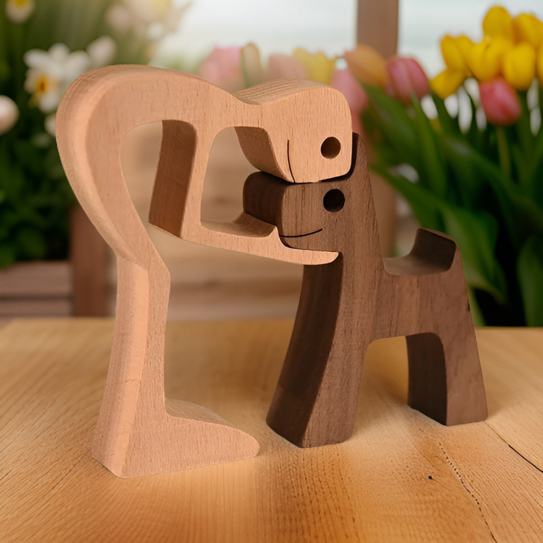 Aelixia | Handmade Wooden Dog Statue