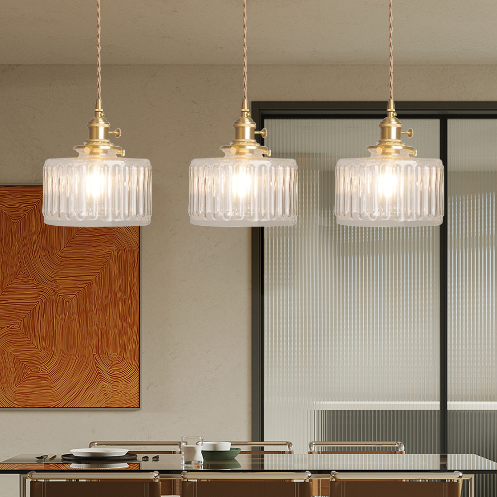 Antique Inspired Retro Crystal Pendant Light