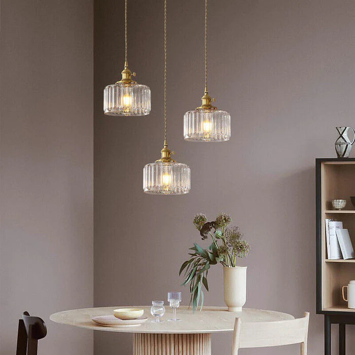 Antique Inspired Retro Crystal Pendant Light