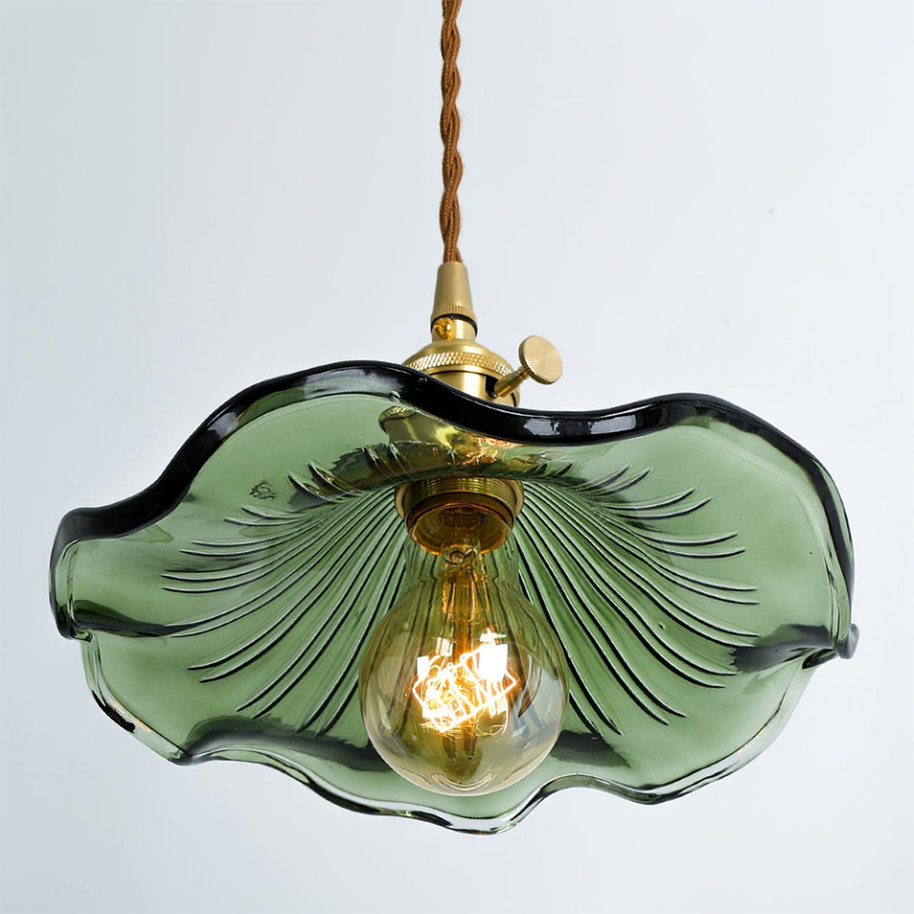 Artistic Hibiscus-Inspired Pendant Light