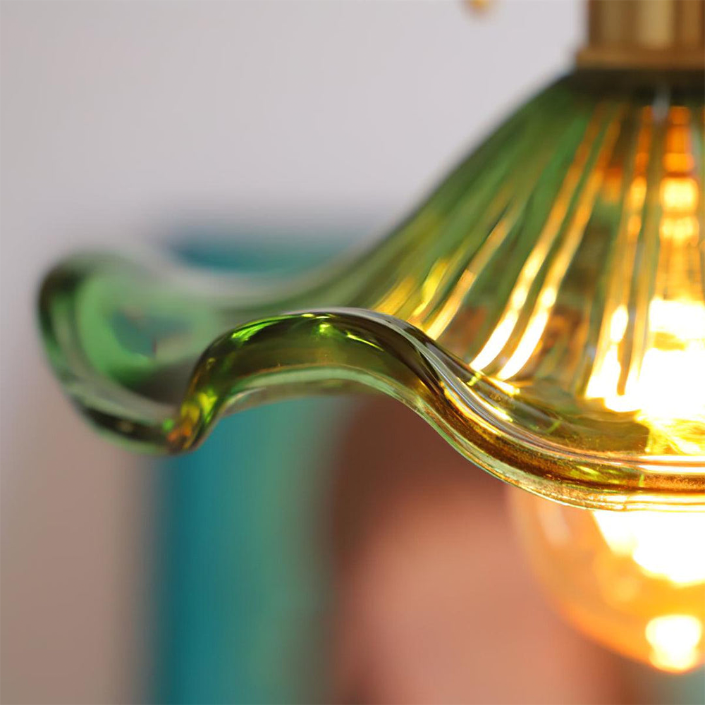 Artistic Hibiscus-Inspired Pendant Light