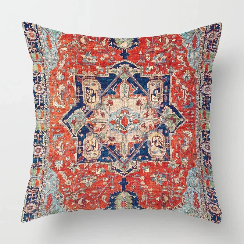 Funda de Almohada Decorativa con Patrón Artístico