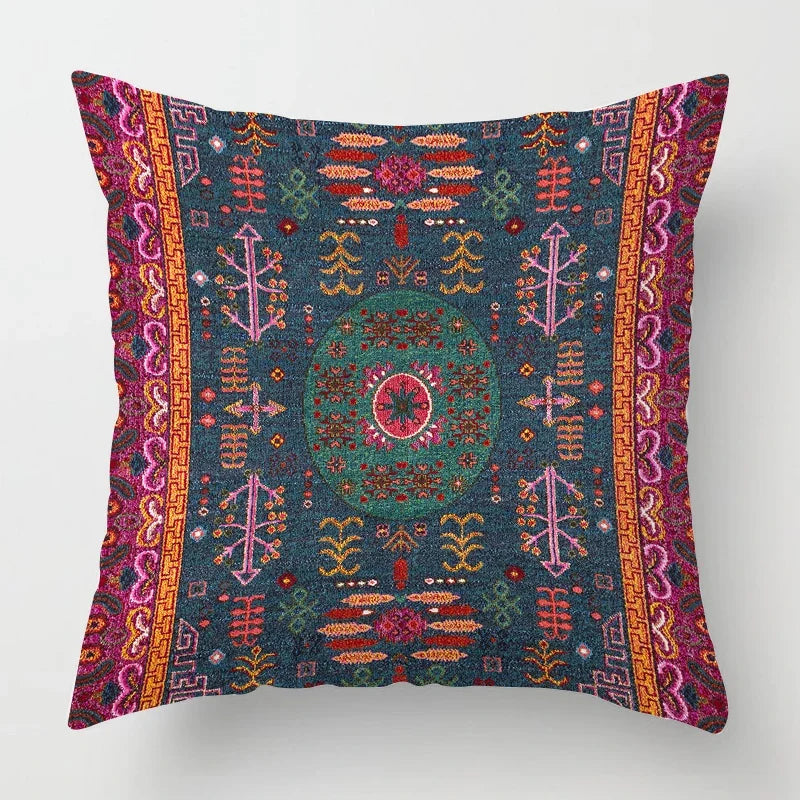 Funda de Almohada Decorativa con Patrón Artístico