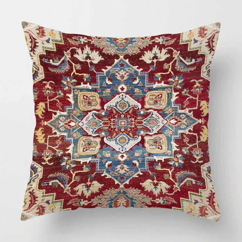 Funda de Almohada Decorativa con Patrón Artístico