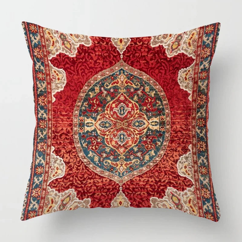 Funda de Almohada Decorativa con Patrón Artístico