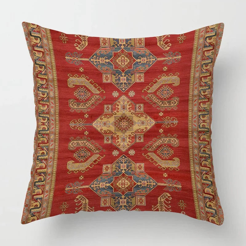 Funda de Almohada Decorativa con Patrón Artístico